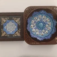 بشقاب مینا کاری