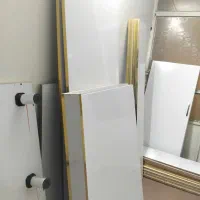ویترین مغازه سفبد طلایی ام دی اف