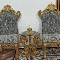مبل سلطنتی ۹ نفره در حد نو|مبلمان خانگی و میز عسلی|گرمی, |دیوار