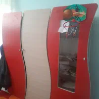 کمد وبوفه وتخت بدون تشک  (مدل رقصان) وفرش عروسکی .