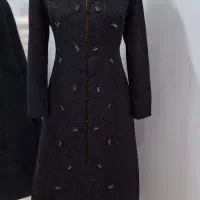 فروش مانتو ژاکارد مشکی مجلسی«مناسب عید»