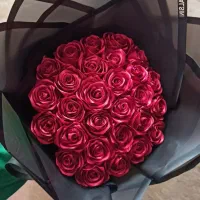 گل روبانی رز عمده و تک دسه گل.باکس .تک شاخه .گیفت