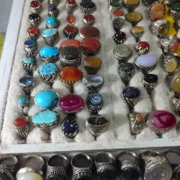 انگشتر الیاژ، نقره روس،سنگهایه معدنی اصیل