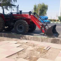 تراکتور ۳۹۹جفت با بیل ایران لودرمدل ۹۸