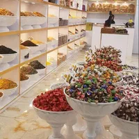 جام و ظرف آجیل و خشکبار و قفسه حبوبات ایستاده|فروشگاه و مغازه|رشت, چله خانه|دیوار