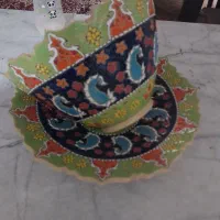 مینا کاری کاسه بشقاب کار دست خودم