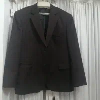 کت و شلوار قهوه ای تیره  جنس عالی استفاده نشده