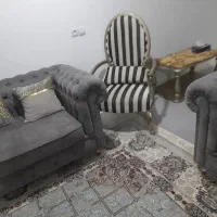 سلام مبل ۸نفرع چستر کلاسیک واسه جهازیمه|مبلمان خانگی و میز عسلی|ماهدشت, |دیوار