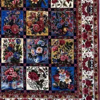 فرش دستبافت بختیار طرح خشت شیدا جف ۶ متر