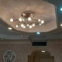 لوستر. تمیز.  سالم با لامپ