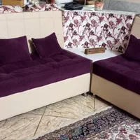 مبل ال هفت نفره پارچه‌ای و چرم مصنوعی طرح چستر|مبلمان خانگی و میز عسلی|نجف‌آباد, امام خمینی|دیوار