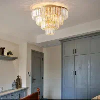 لوستر الماس. کریستالی مدل تینا دایره. AC light|لوستر و چراغ آویز|تهران, سنگلج (شاپور)|دیوار