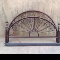 تخت دو نفره فلزی طوسی