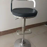 صندلی استیل جکدار چرخشی