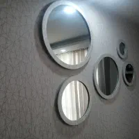 آینه 5 عددی گرد ام دی اف