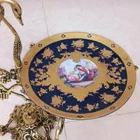 ست پذیرای شیرینی و شکلات خوری برنج ترکیب بشقاب چین|ظروف سرو و پذیرایی|تهران, خاک سفید|دیوار