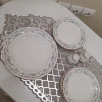 ست ظرف میوه خوری دور طلایی جهیزیه عروس