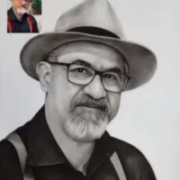 طراحی چهره سیاه قلم|تابلو، نقاشی، عکس|بندر ماهشهر, |دیوار