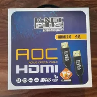 کابل HDMI فیبر نوری K Net Plus مدل AOC طول 30 متر