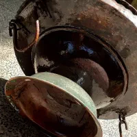 منقل مسی قدیمی کلکسیونی|کلکسیون و سرگرمی|رودسر, |دیوار