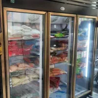 فروشنده و خریدار یخچال صنعتی ایستاده