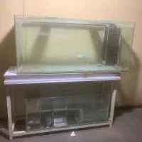 آکواریوم حرفه ای بزرگ با لوازم کامل