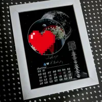 تابلو‌ موزیکال تابلو اثر انگشت قاب هدیه تولد عکس