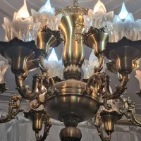 لوستر تمام برنج|لوستر و چراغ آویز|تهران, مختاری|دیوار