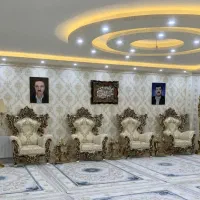 کاغذ دیواری پوستر آینه ماربل گل سقفی نقاشی