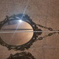 جفت آینه برنج برنز آنتیک قدیمی|کلکسیون اشیاء عتیقه|تهران, تجریش|دیوار