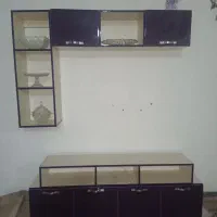 میز تلویزیون و شلف دیواری