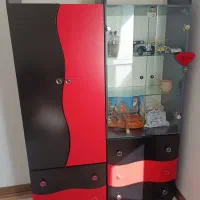 کمد و بوفه مشکی قرمز