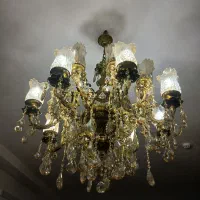 دوجفت لوستر برنزبسیارشیک مدرن.