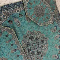 ست ۵ تیکه ترمه عروس اصل|پرده، رانر، رومیزی|تهران, منیریه|دیوار