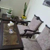 مبلمان استیل ۹ نفره کاملا سالم|مبلمان خانگی و میز عسلی|تهران, مینای شمالی (مخبر)|دیوار