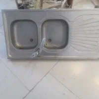 سینک دو لگن با شیر