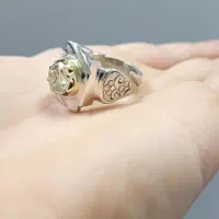 انگشتر موزنایت الماس روسی|جواهرات|گنبد کاووس, |دیوار