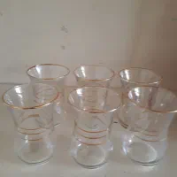 ۶تا استکان کمر باریک نو|کلکسیون اشیاء عتیقه|کرمانشاه, |دیوار