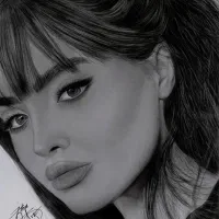 طراحی چهره سیاهقلم هدیه ای خاص برای مناسبت ها