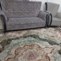 مبل هفت نفر با روکش تمیز در حد نو قیمت ده میلیون|مبلمان خانگی و میز عسلی|مهر, |دیوار
