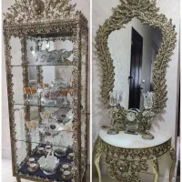 ست آینه کنسول و بوفه طرح برنز آلیاژ درجه یک