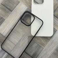 قاب سیلیکونی و شیشه ایی iPhone 14promax