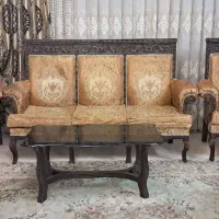 مبل کتیبه هفت نفره و ویترین ومیز ناهارخوری ده نفره|مبلمان خانگی و میز عسلی|آمل, |دیوار