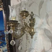 دو عدد لوستر مدل دو شعله بزرگ