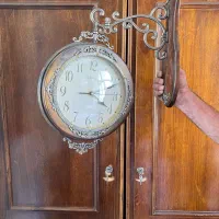 ساعت دیواری دو طرفه|ساعت دیواری و تزئینی|اصفهان, آبشار|دیوار