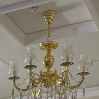 لوستر طلایی لاله دار
