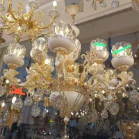 لوستر کریستال شاخه انگوری|لوستر و چراغ آویز|اهواز, بهارستان|دیوار
