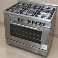 اجاق گاز5شعله فرهمزمان استیل لاجرمانیا اصل ایتالیا