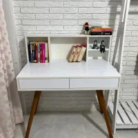 میز تحریر میز لپ تاپ کتابخانه دار با صندلی