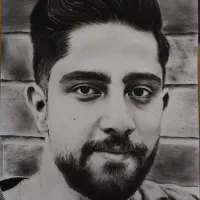 نقاشی سیاه قلم چهره